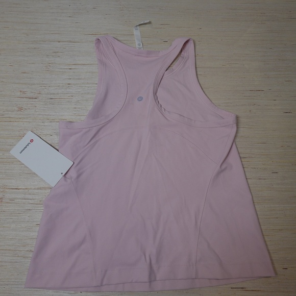 Lululemon Align™ Waist-Length Racerback Tank Top Pink Oilers Logo Size 12 - Picture 4 of 4